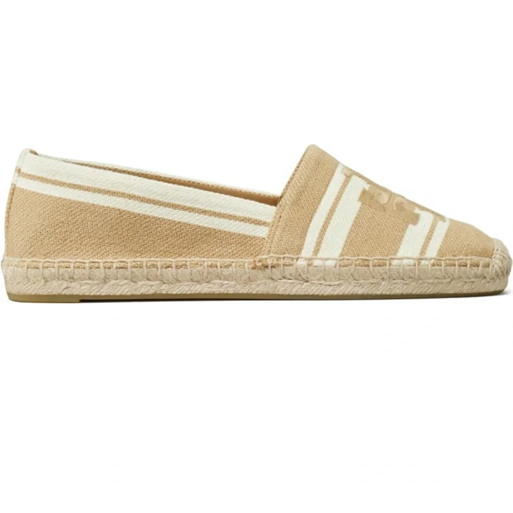 Tory Burch canvas logo espadrilles